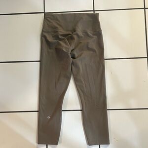 Lululemon Athletica Olive Green Leggings, Wunder Train High Rise